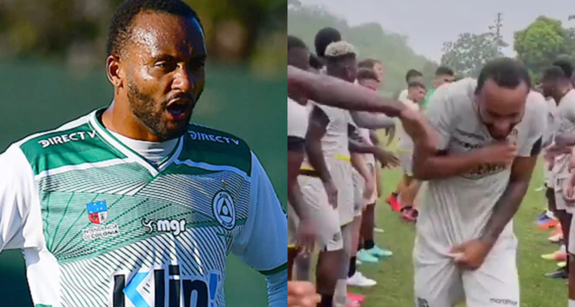 El nuevo jugador de Barcelona SC se llevó una sorpresa de sus compañeros que se divirtieron con su llegada