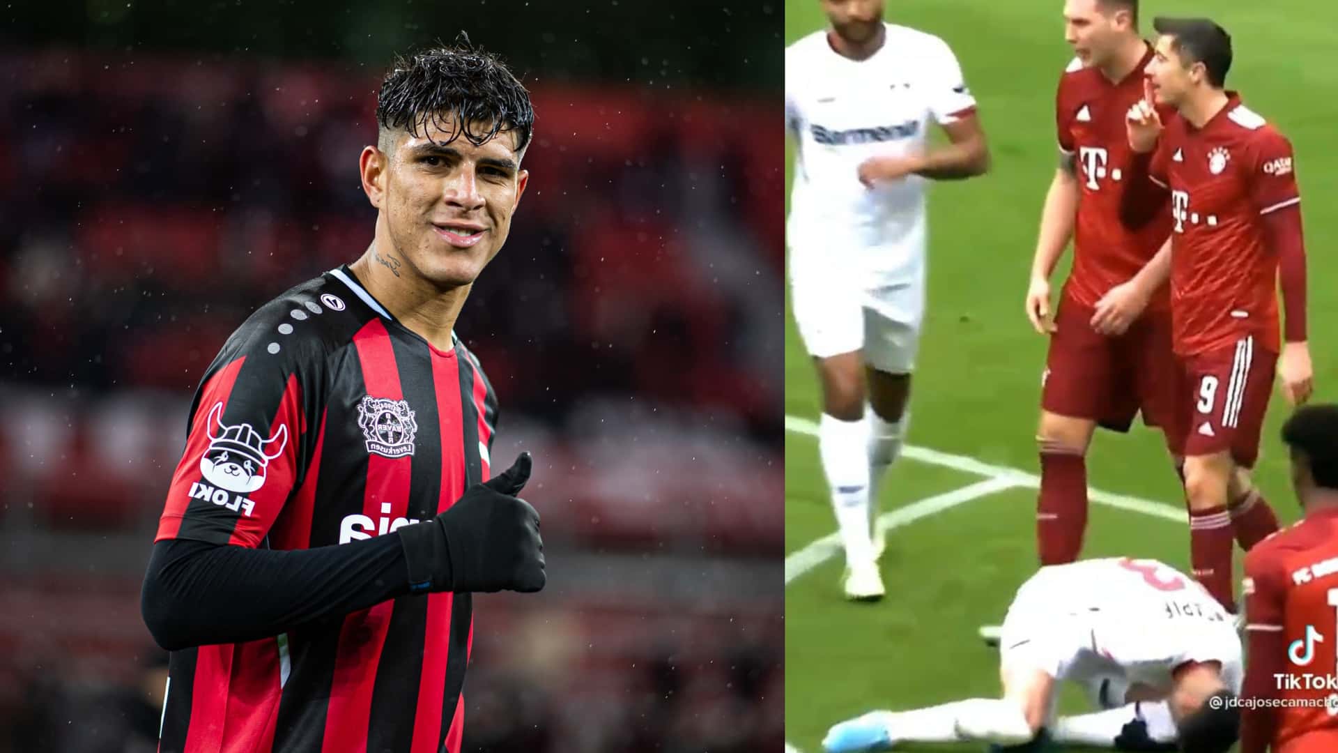 El polaco se pasó un poco de la raya con Piero Hincapié y por poco se arma un tremendo problema