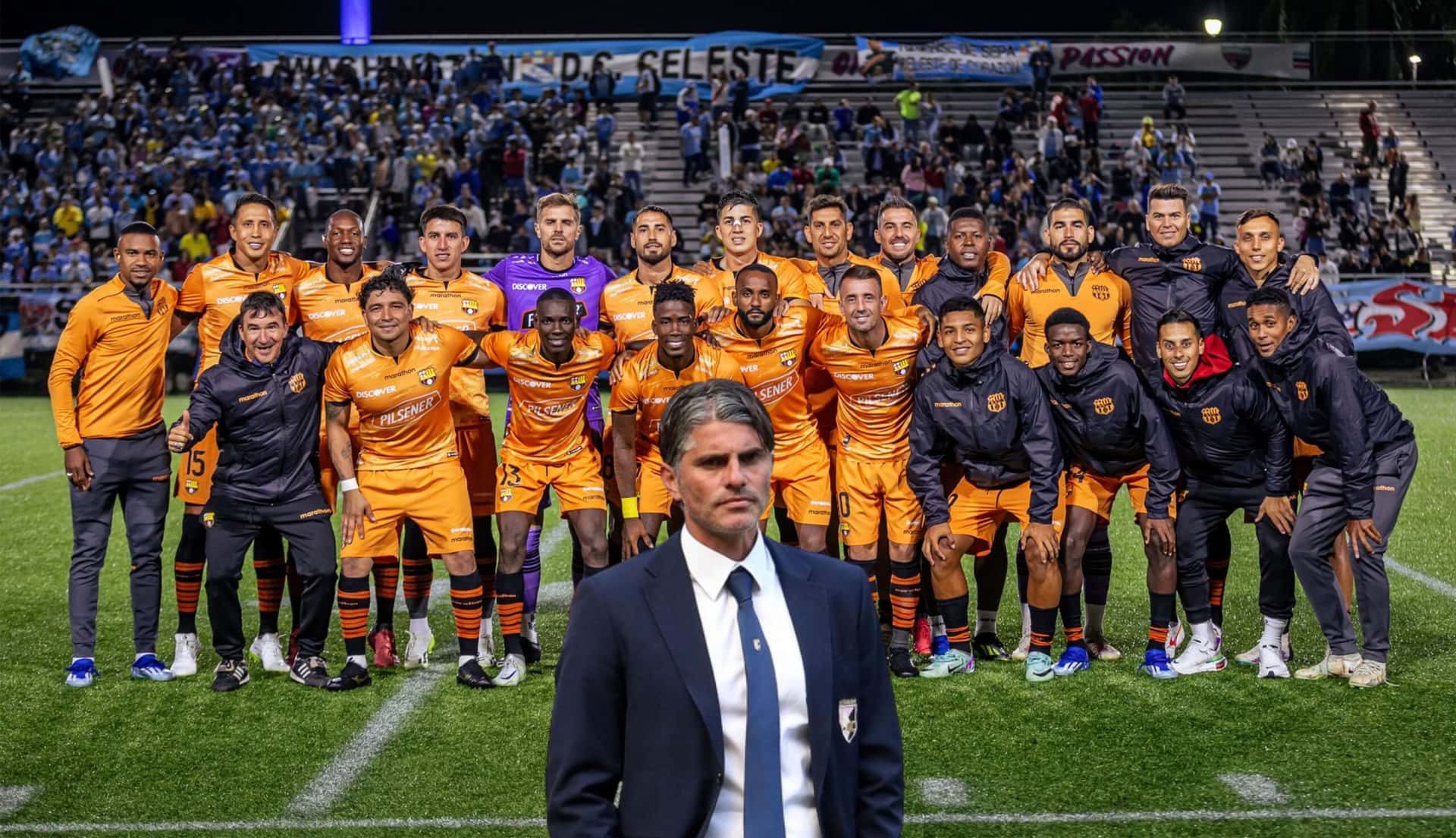 El posible 11 de Diego López en la presentación del Barcelona SC. FOTO: Havoline Deportivo