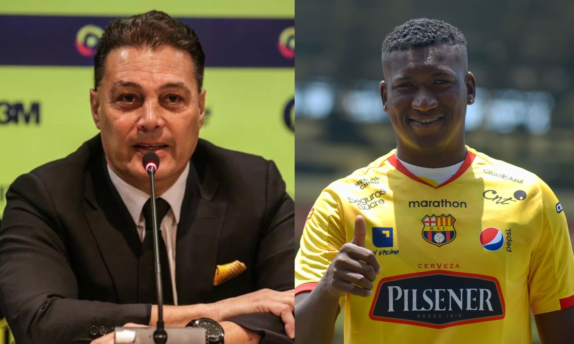 El presidente de Barcelona SC habló sobre el físico de Jhon Jairo Cifuente
