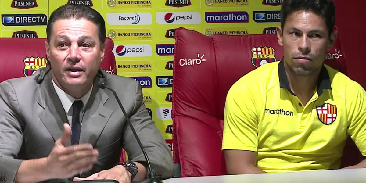 El presidente de Barcelona SC habló de lo que le dijo a Matías Oyola cuando quedaron campeones