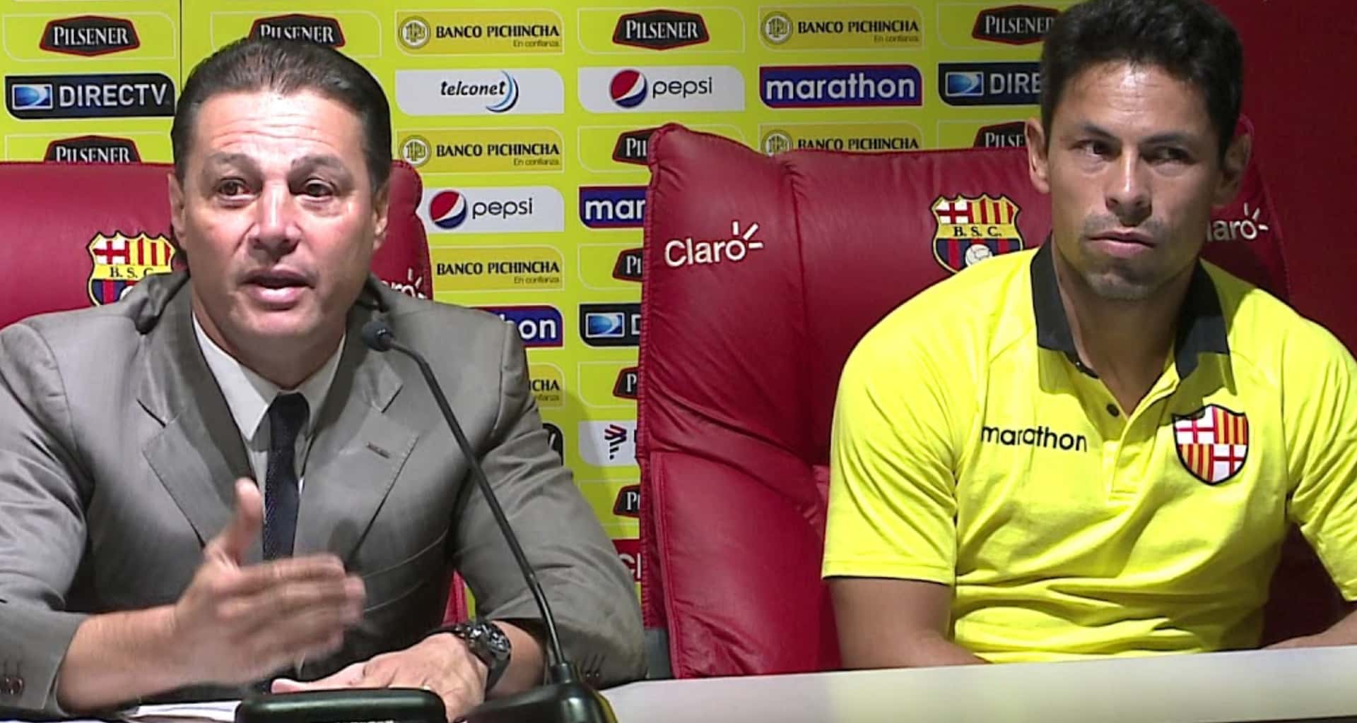 El presidente de Barcelona SC habló de lo que le dijo a Matías Oyola cuando quedaron campeones