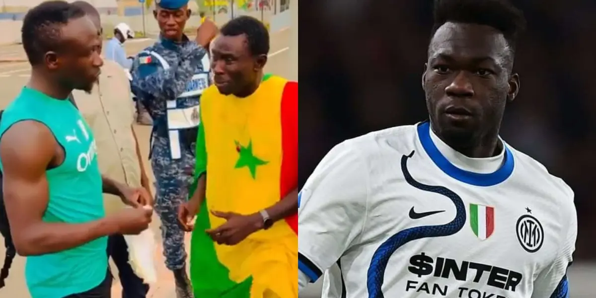 El senegalés le dio una lección de patriotismo a Felipe Caicedo
