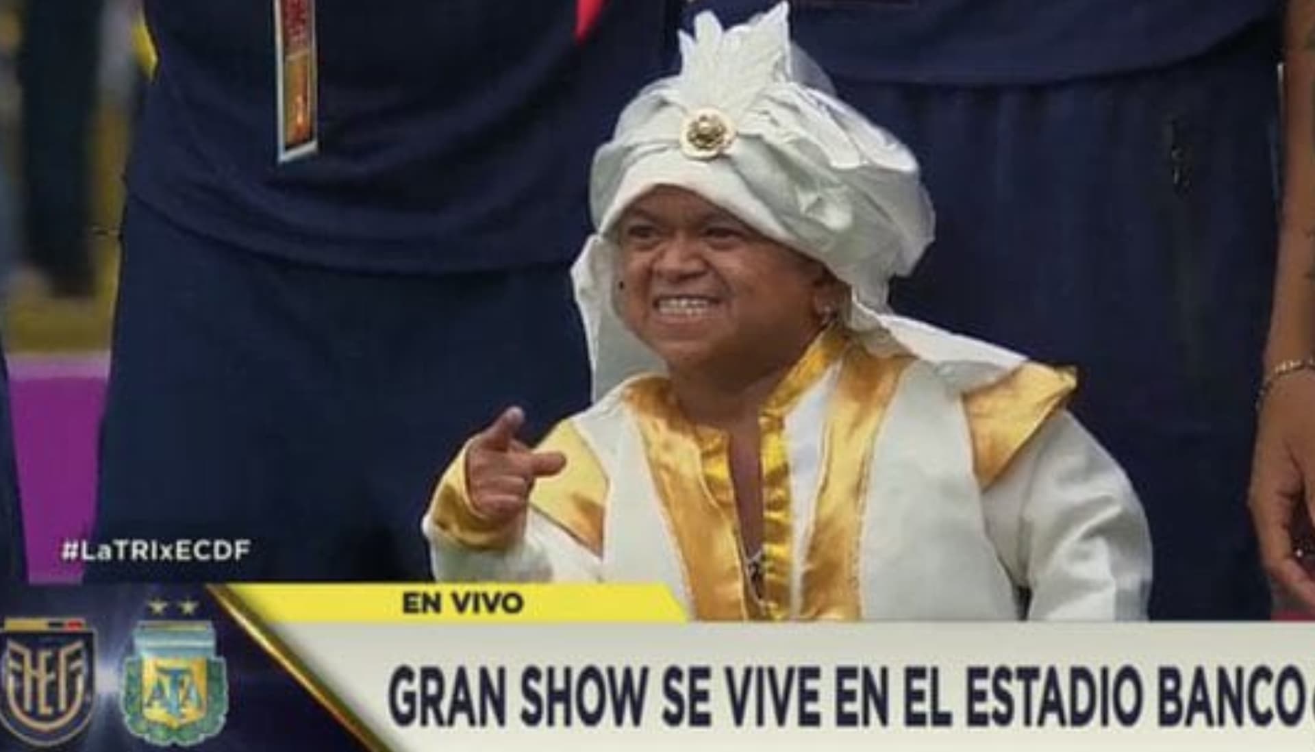 El show de inicio para el partido entre Ecuador y Argentina, fue algo atípico y bastante cuestionado