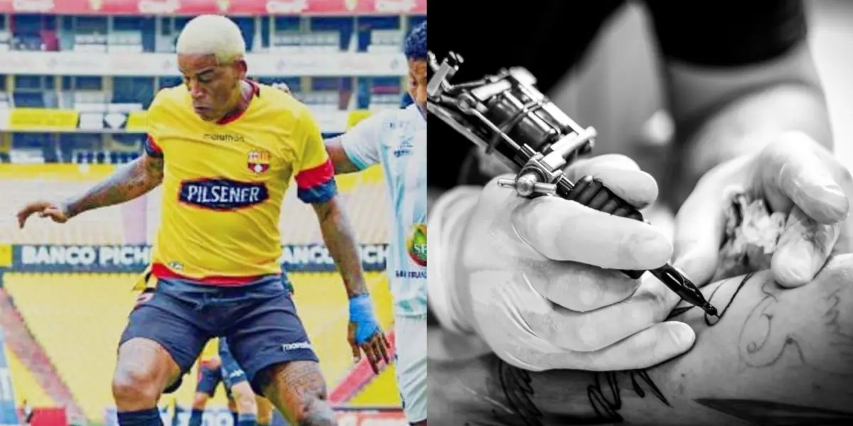 El volante de Barcelona SC sorprendió con todo su cuerpo tatuado ¿cuánto dinero ha gastado?