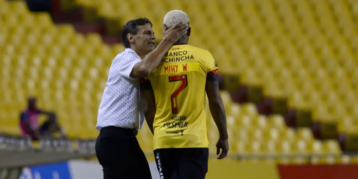 El volante ecuatoriano volvió a las canchas en un partido oficial luego de varios meses ausente