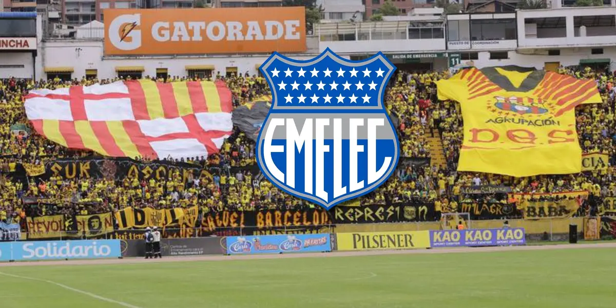 Emelec disputó su cotejo contra Universidad Católica y el estadio Olímpico Atahualpa luce vacío, no como cuando juega Barcelona SC