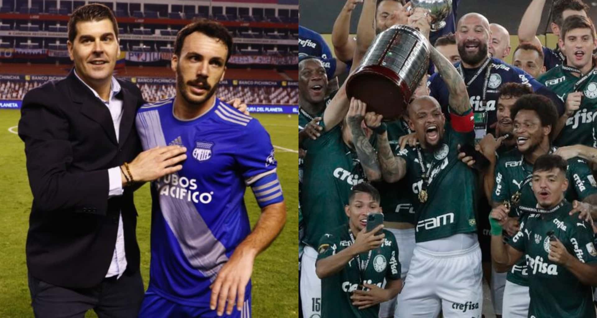 Emelec estará en el mismo grupo de Palmeiras, quien es bicampeón de la Copa Libertadores, y así reaccionó la prensa de Brasil