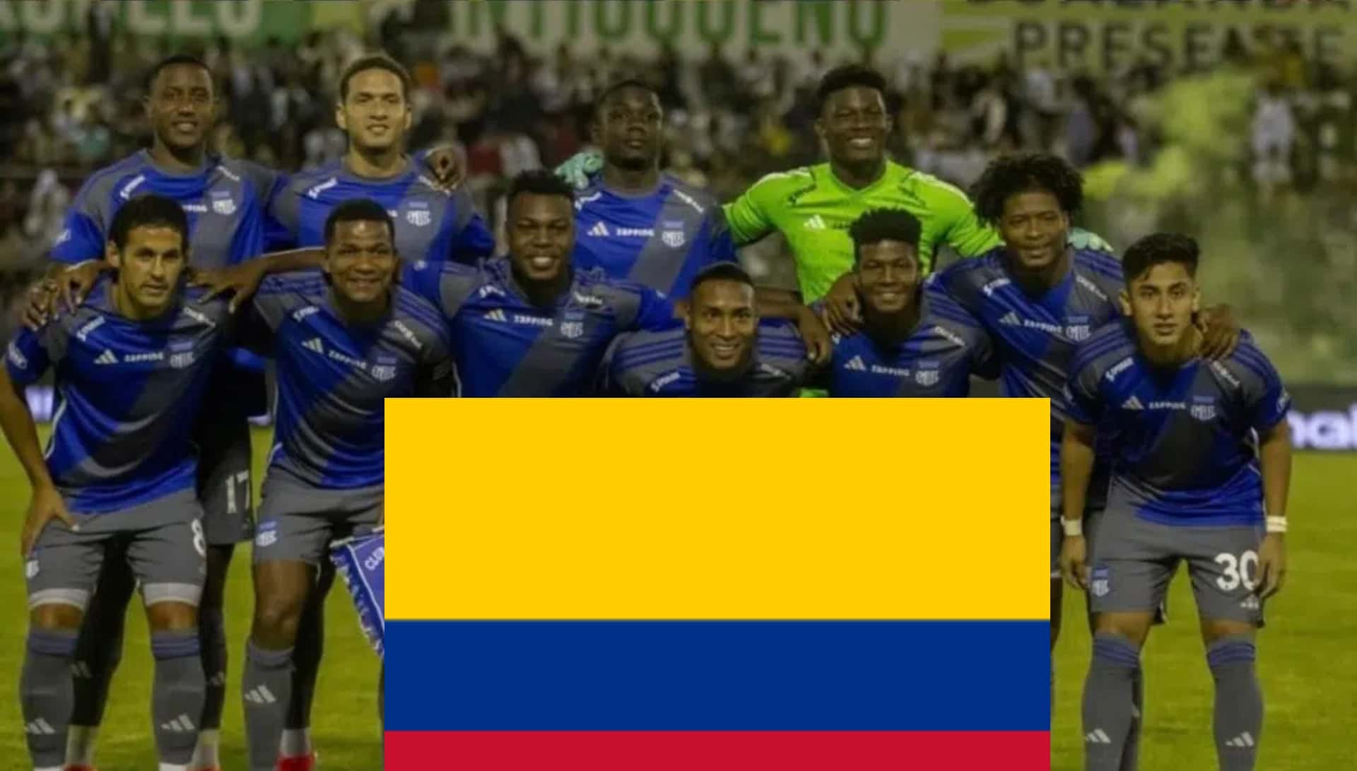 Emelec y la bandera de Colombia