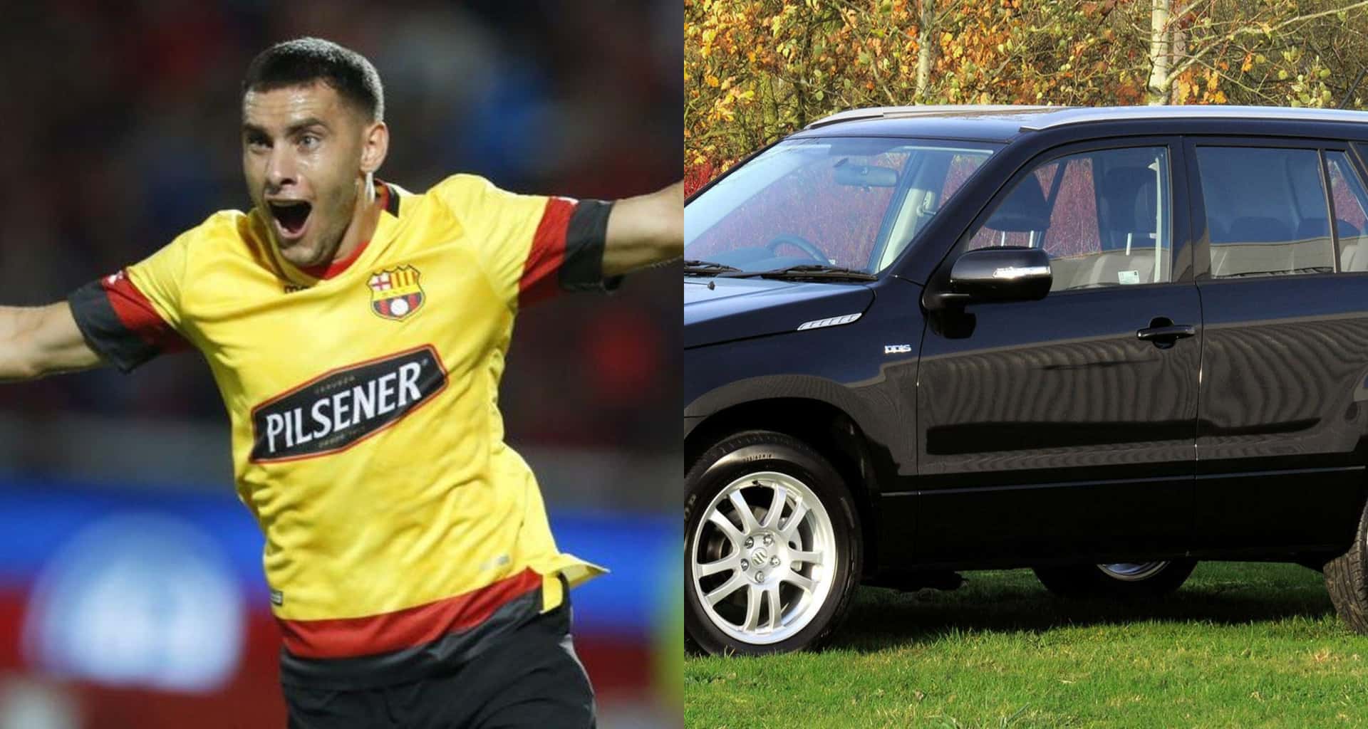 Emmanuel Martínez llegó a los entrenamientos con Barcelona SC en su carro que no pasó desapercibido