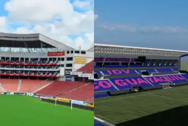 En Ecuador existen algunas infraestructuras, en especial son construidas exclusivamente para el fútbol.