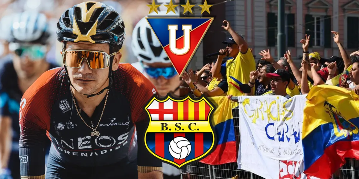 En el Giro de Italia han acompañado hinchas ecuatorianos y mira la bandera que apareció en Europa