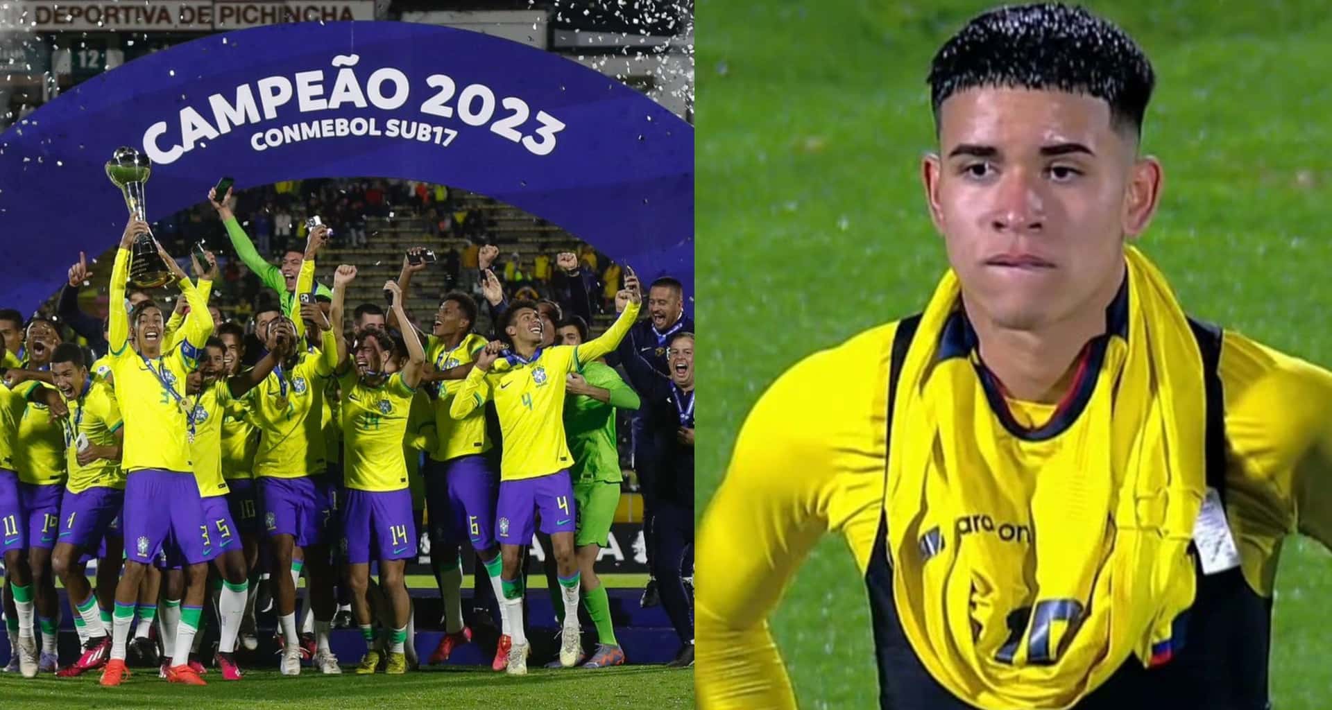 En la imagen se puede ver como le quitaron la posibilidad de ser campeón a Ecuador
