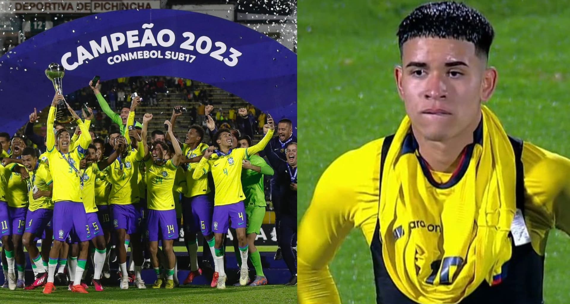 En la imagen se puede ver como le quitaron la posibilidad de ser campeón a Ecuador