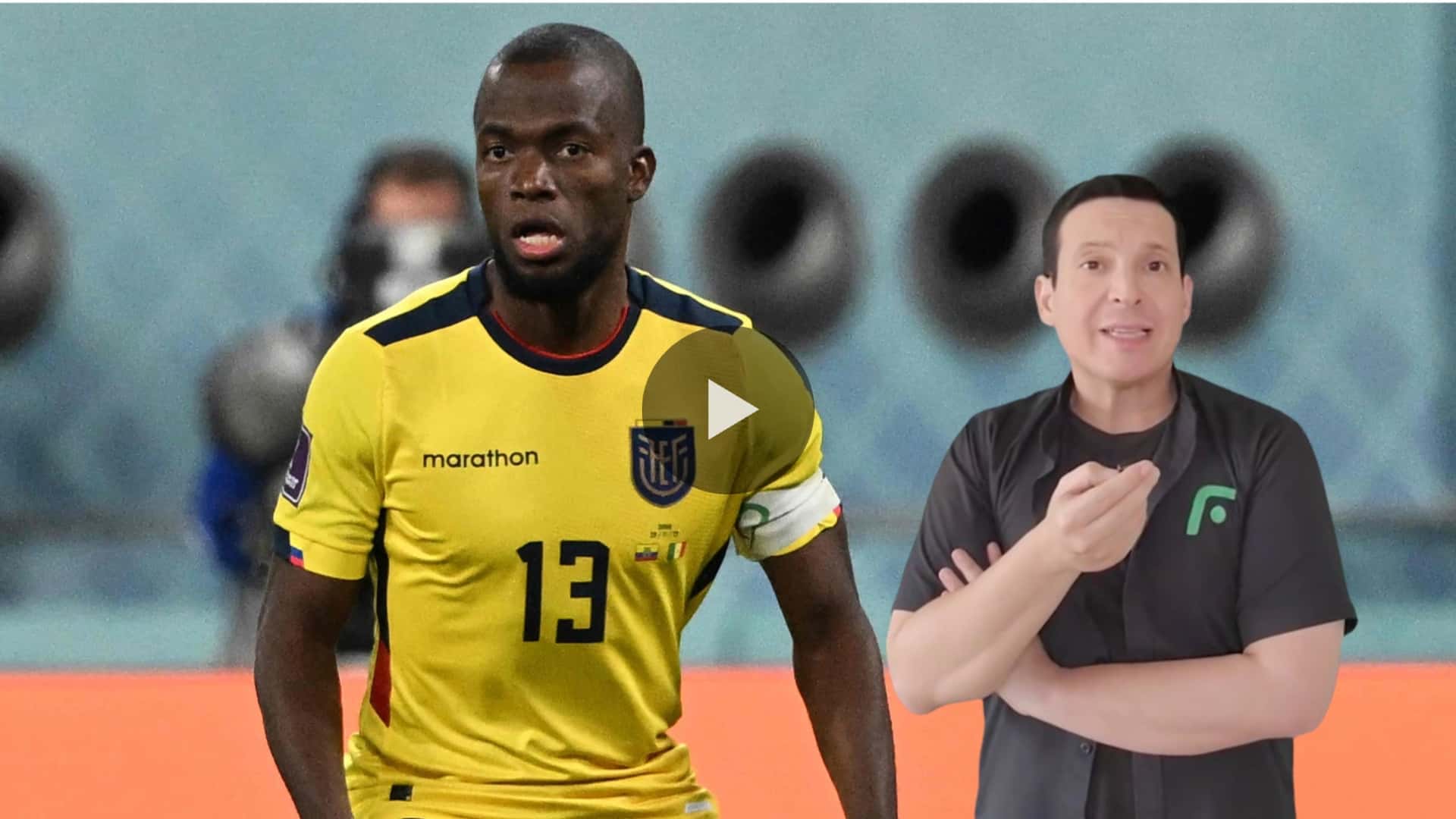 Énner Valencia con la camiseta de Ecuador (Fuente: El Universo)