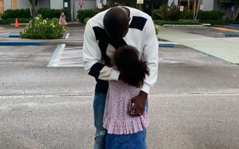Enner Valencia viajó hasta Miami para mirar a su hija