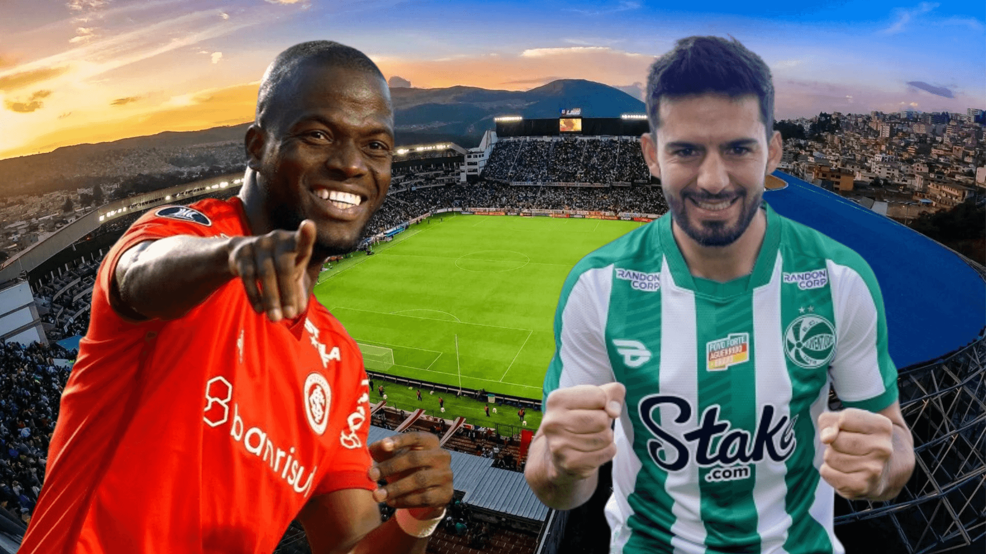 Enner Valencia y Ronie Carillo (Foto tomada de: Liga de Quito/Juventude/Enner Valencia)