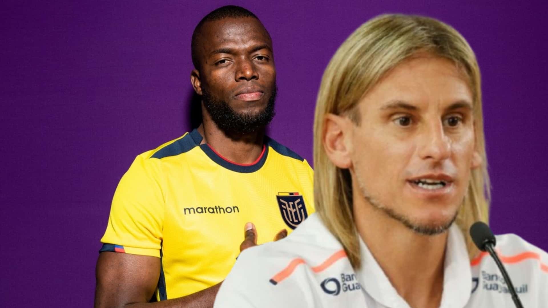 Enner Valencia y Sebastián Beccacece