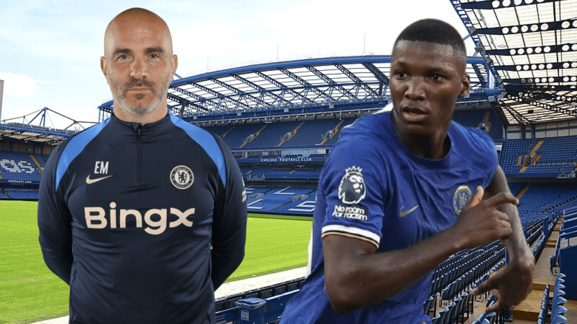 Enzo Maresca y Moisés Caicedo (Foto tomada de: Wikipedia/Chelsea)