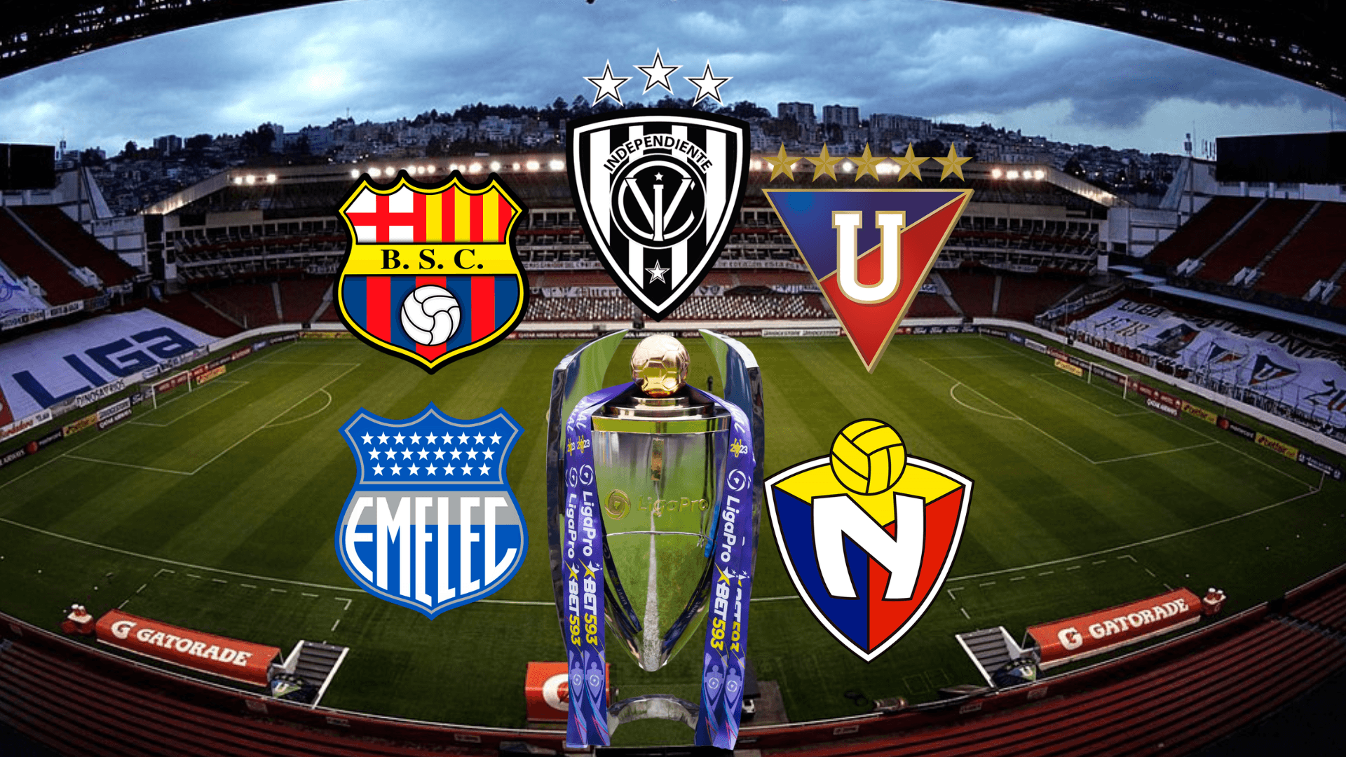 Escudos equipos Ecuador. Foto tomada de: PesLogos/Liga Pro