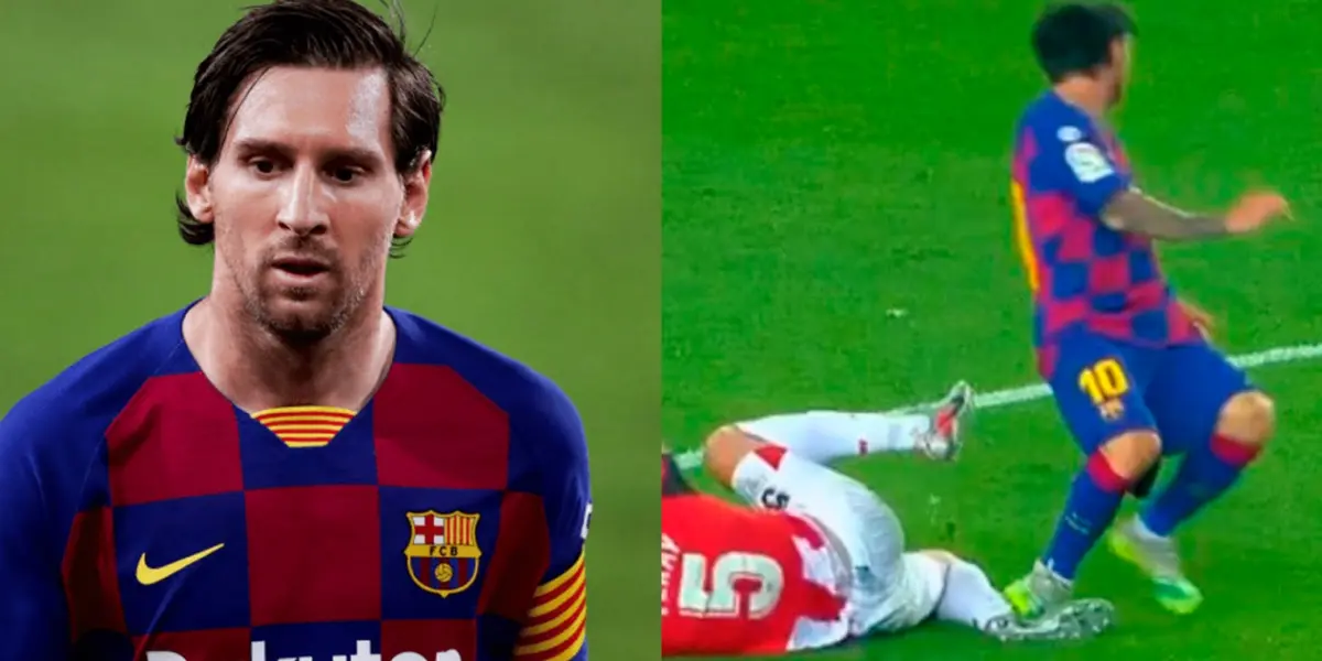 Explotaron las redes tras la falta de Messi en el duelo entre el FC Barcelona y el Athletic de Bilbao gracias a la reacción del árbitro