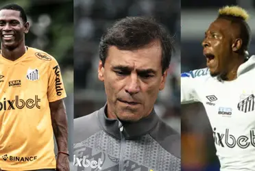 Fabián Bustos no la pasa bien en Santos y desde semanas atrás se habla en Brasil de una trinca de los jugadores