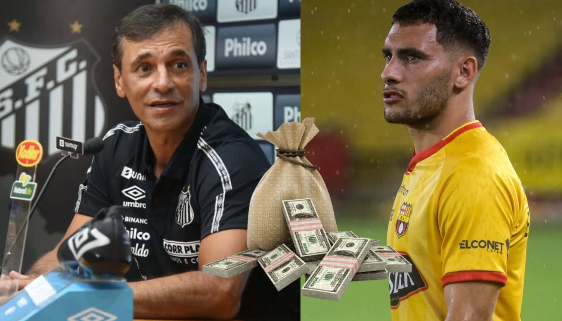 Fabián Bustos quiere llevarse a Emmanuel Martínez al Santos de Brasil