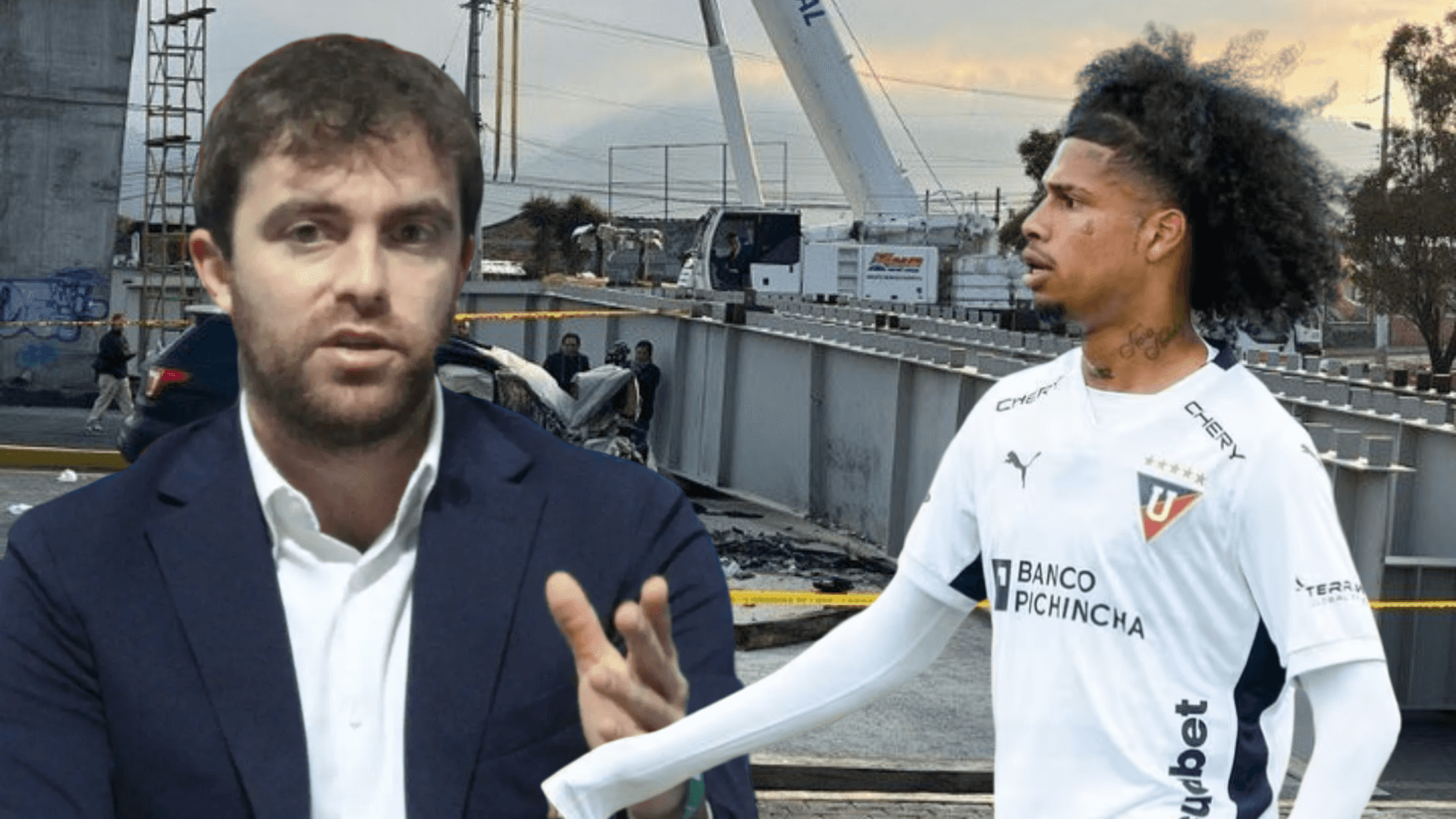 Fabrizio Romano y Marco Angulo (Foto tomada de: X/API/TeamTalk)