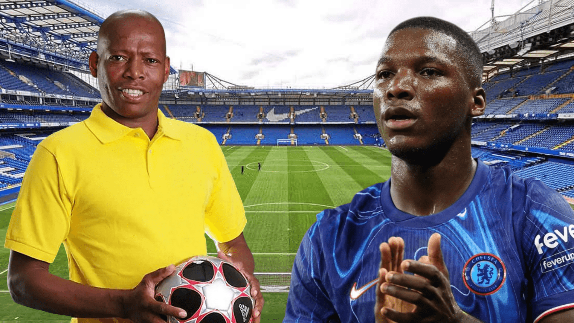 Faustino Asprilla y Moisés Caicedo (Foto tomada de: Stadium/Moisés Caicedo/Pellipat)