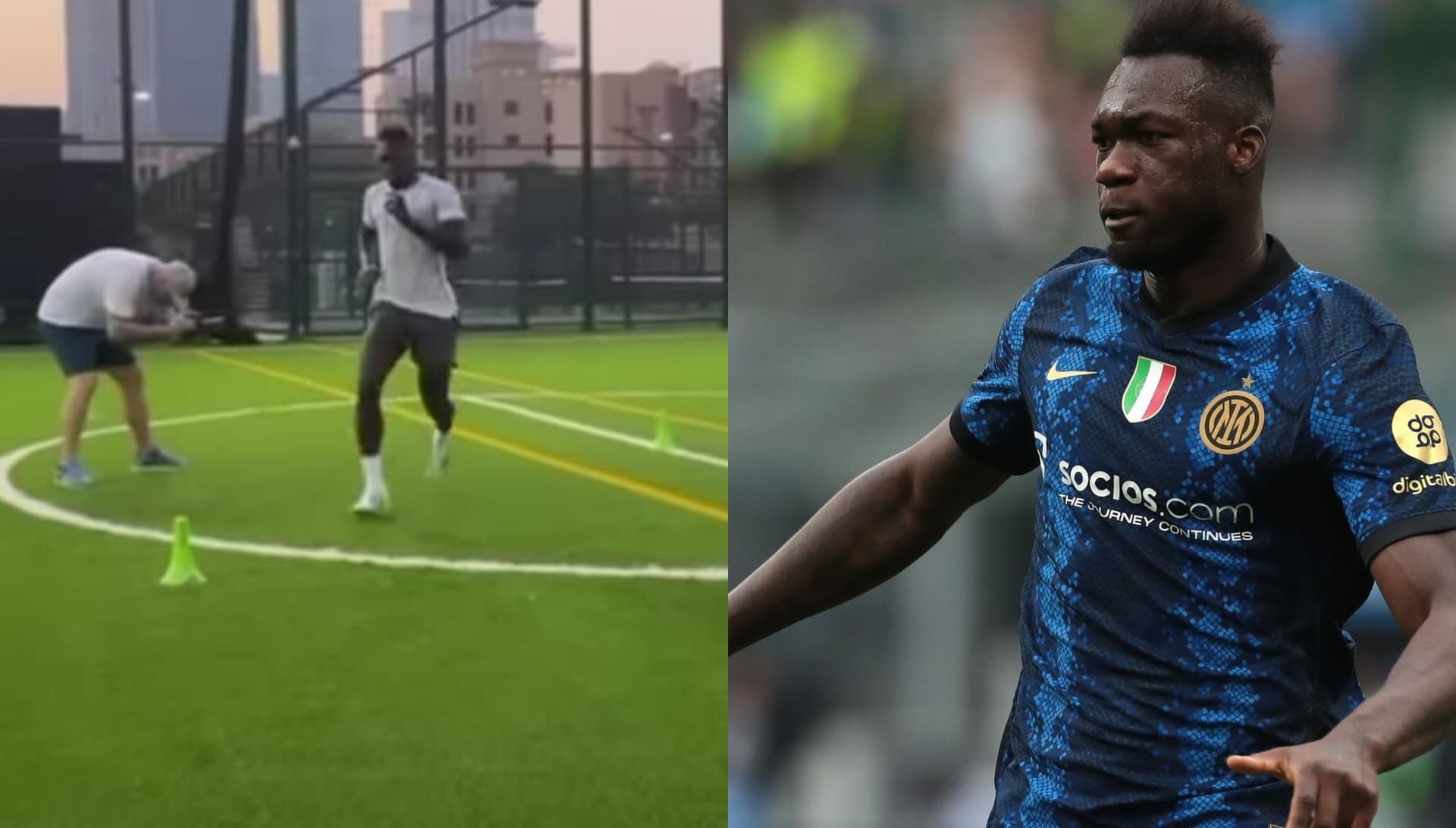 Felipe Caicedo está entrenando mientras disfruta de sus vacaciones y apareció entrenando en un lujoso lugar