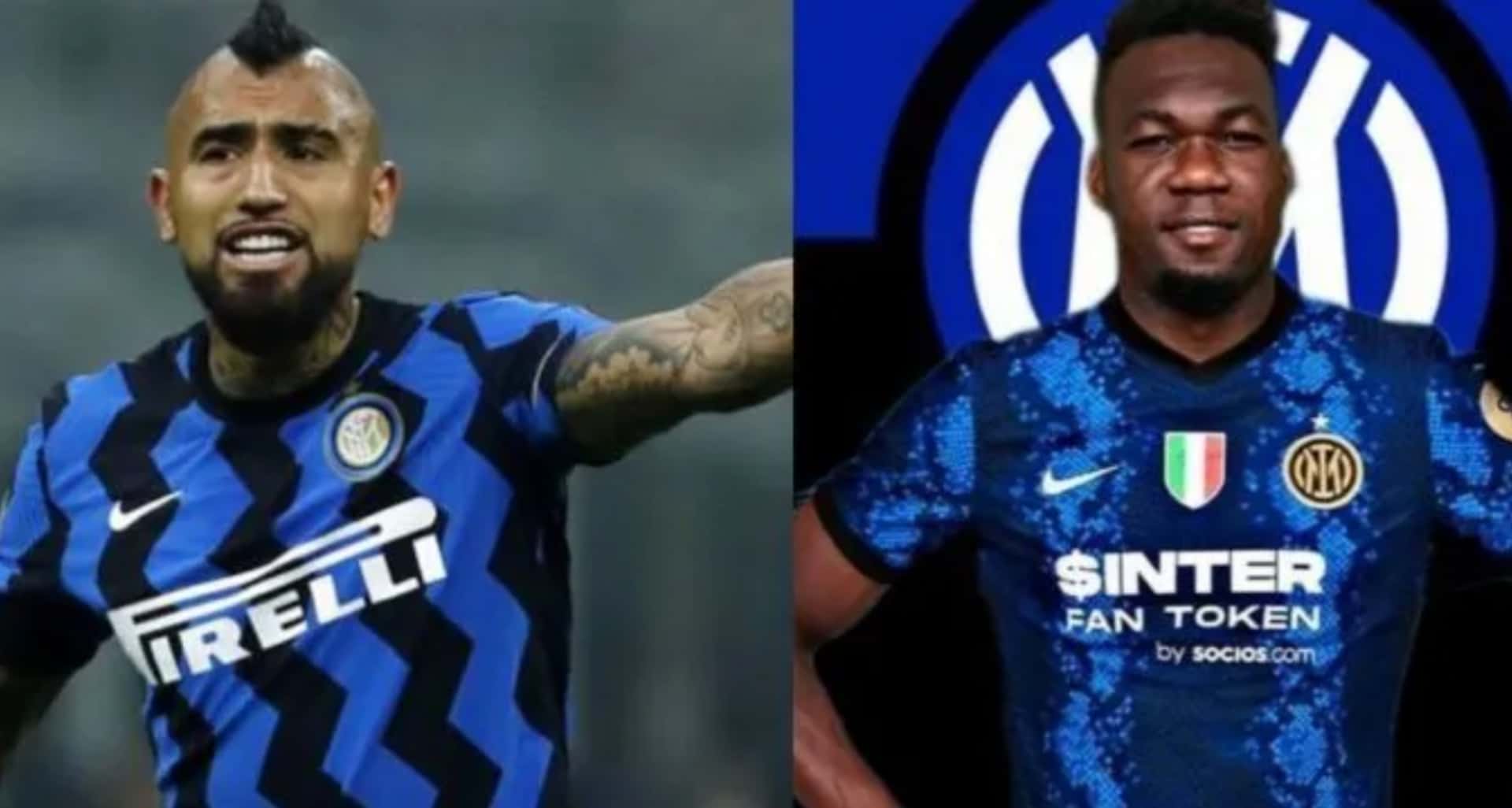Felipe Caicedo ganó la Copa Italia con Inter de Milán y celebró con Vidal