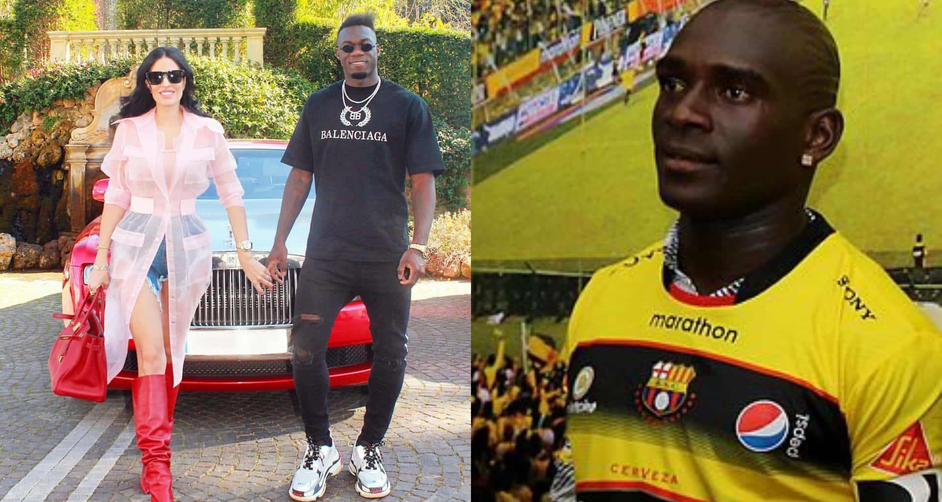 Felipe Caicedo llegó a tener uno de los carros más exclusivos del mundo, Segundo Castillo llegó con otro muy diferente a los entrenamientos de Barcelona SC