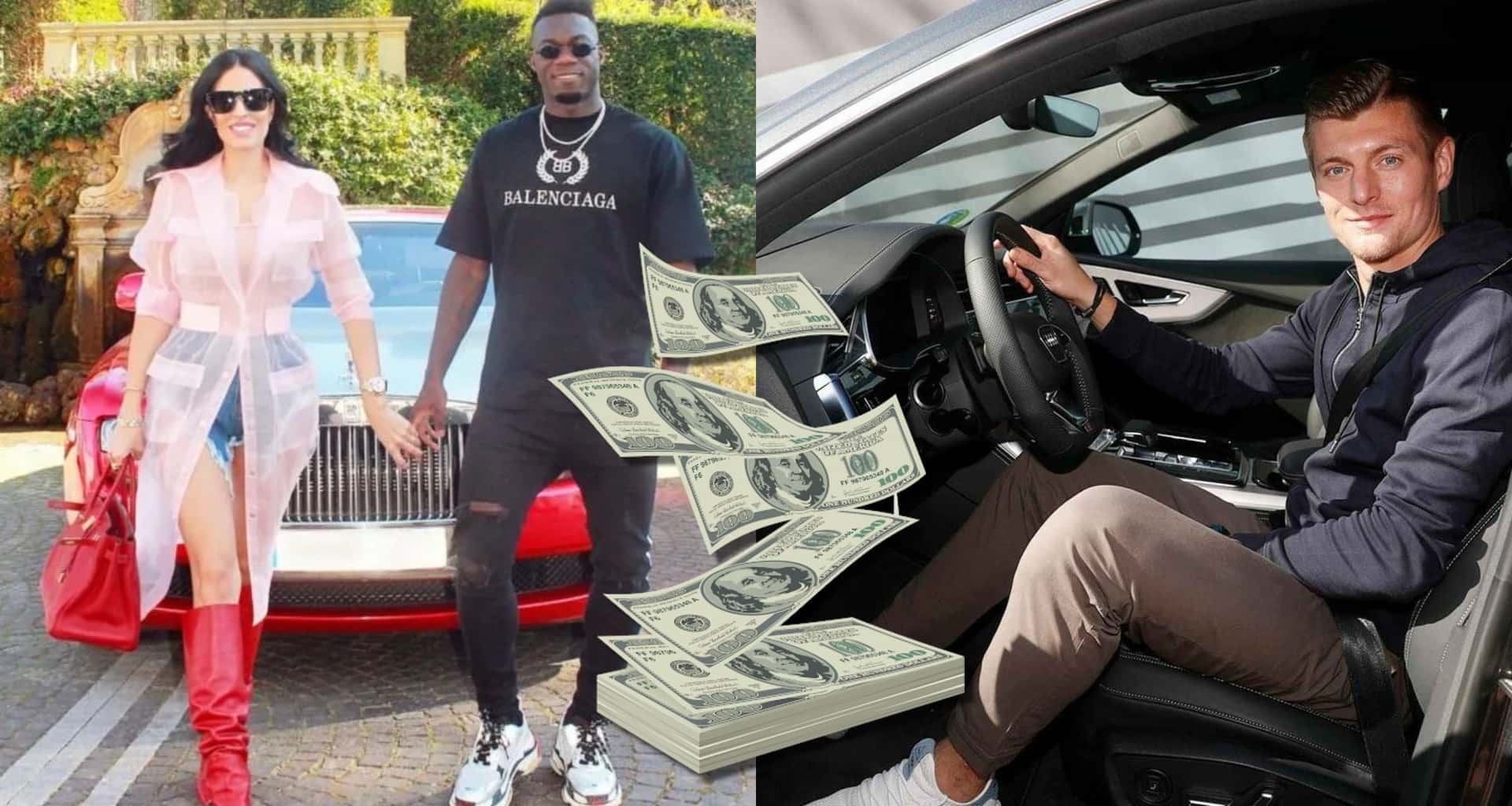 Felipe Caicedo tiene entre su colección de autos un lujoso Rolls-Royce de 300 mil, mientras que Kroos va en uno de 50 mil