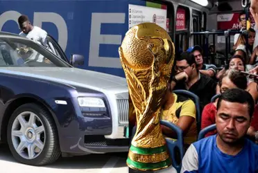 Felipe Caicedo viaja en Rolls Royce y otros carros de lujo, pero este jugador que está en el Mundial suele ir en bus