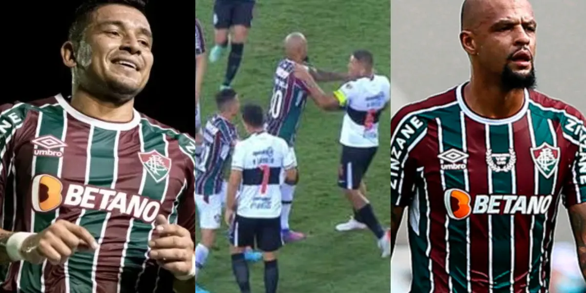 Felipe Melo es uno de los referentes en Fluminense, que llegó ganando la Libertadores, y con Mario Pineida estuvieron en un altercado ante Olimpia