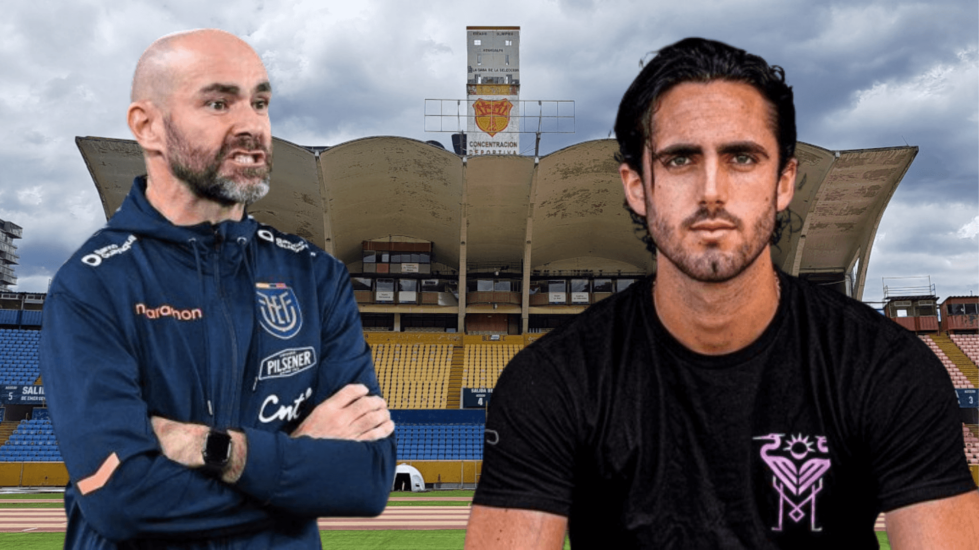 Félix Sánchez y Leonardo Campana (Foto tomada de: Primicias/La Tri/Leonardo Campana)