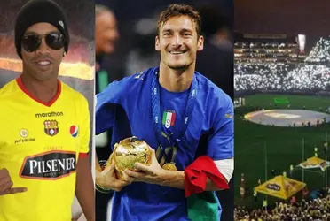 Francesco Totti suena como invitado para la Noche Amarilla de Barcelona SC. La diferencia de precios con Ronaldinho es grande si lo quieren traer al italiano
