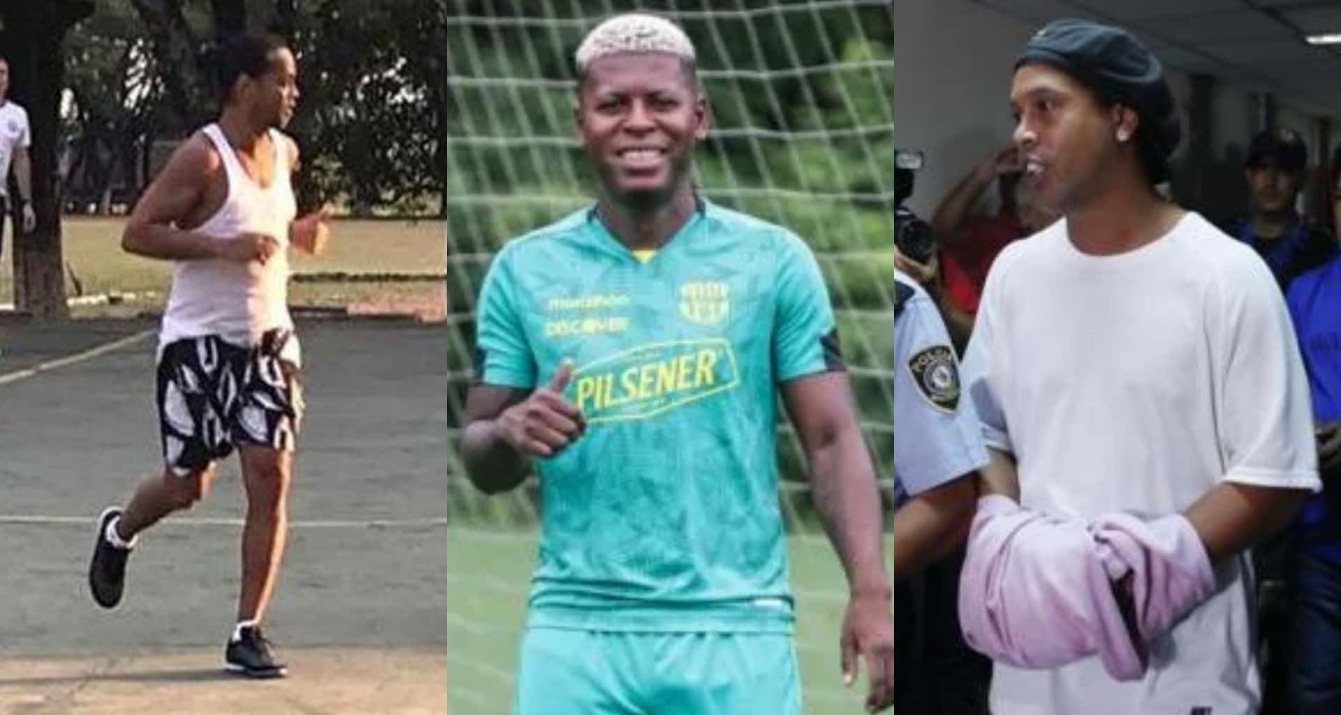Gabriel Cortez jugó en las canchas que tiene la prisión donde lo tienen alojado