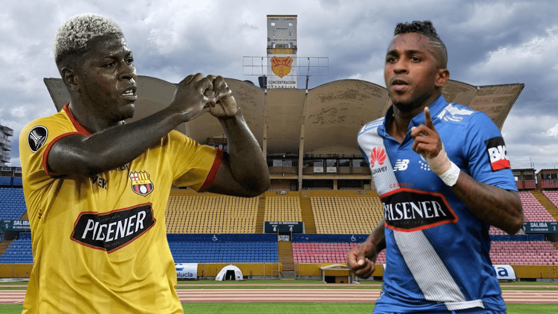 Gabriel Cortez y Miller Bolaños (Foto tomada de: Primicias/API/Conmebol)
