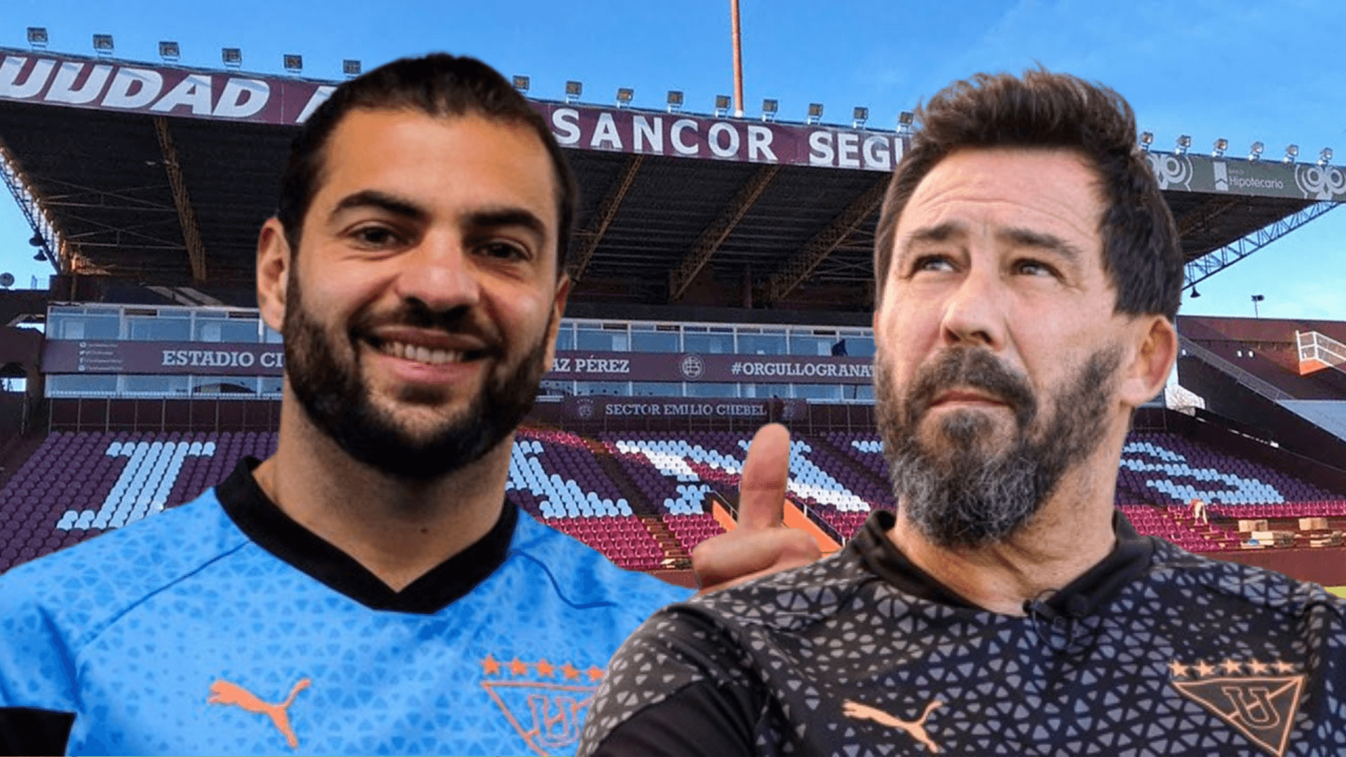 Gian Franco Allala y Pablo Sánchez (Foto tomada de: Copa Argentina/Liga de Quito)