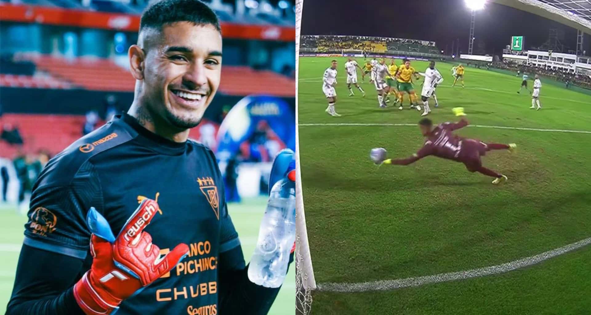 Gonzalo Falcón se lució en el arco de Liga de Quito, para la victoria ante Defensa y Justicia