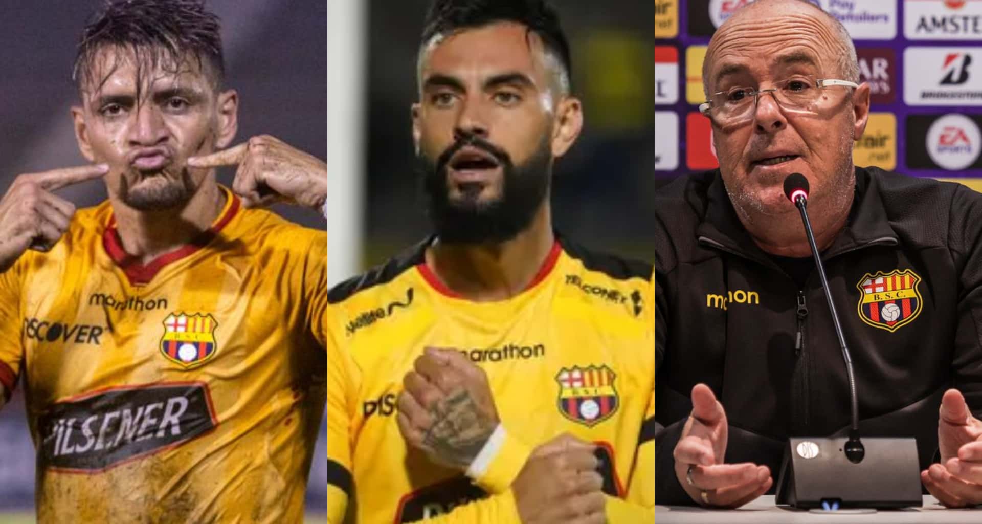 Gonzalo Mastriani y Carlos Garcés no anotan en Barcelona SC y Jorge Célico tomó medidas