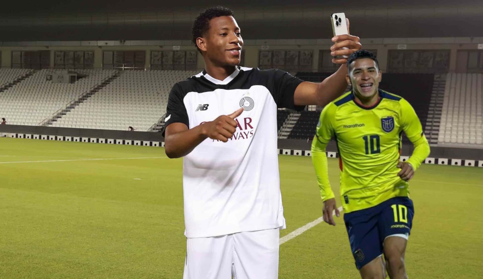 Gonzalo Plata jugando en Catar con la camiseta del Al - Sadd. FOTO: Primicias
