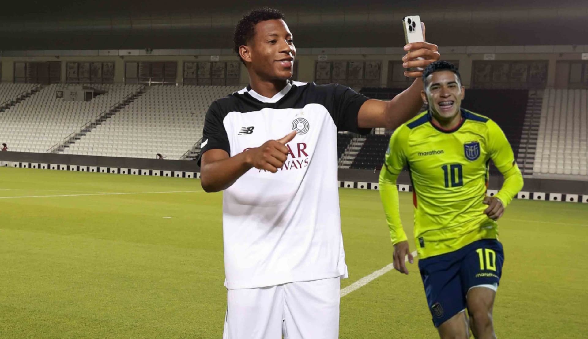 Gonzalo Plata jugando en Catar con la camiseta del Al - Sadd. FOTO: Primicias