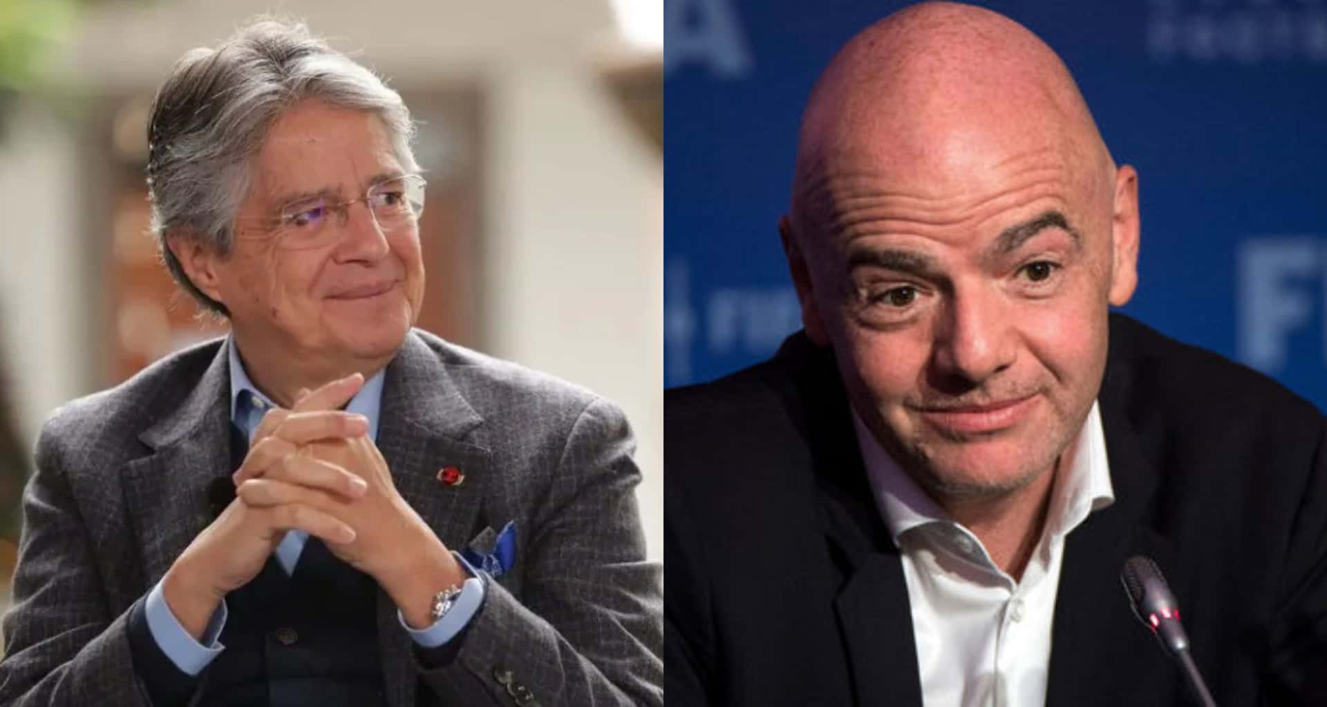 Guillermo Lasso se juntó con Gianni Infantino, presidente de la FIFA, en Estados Unidos