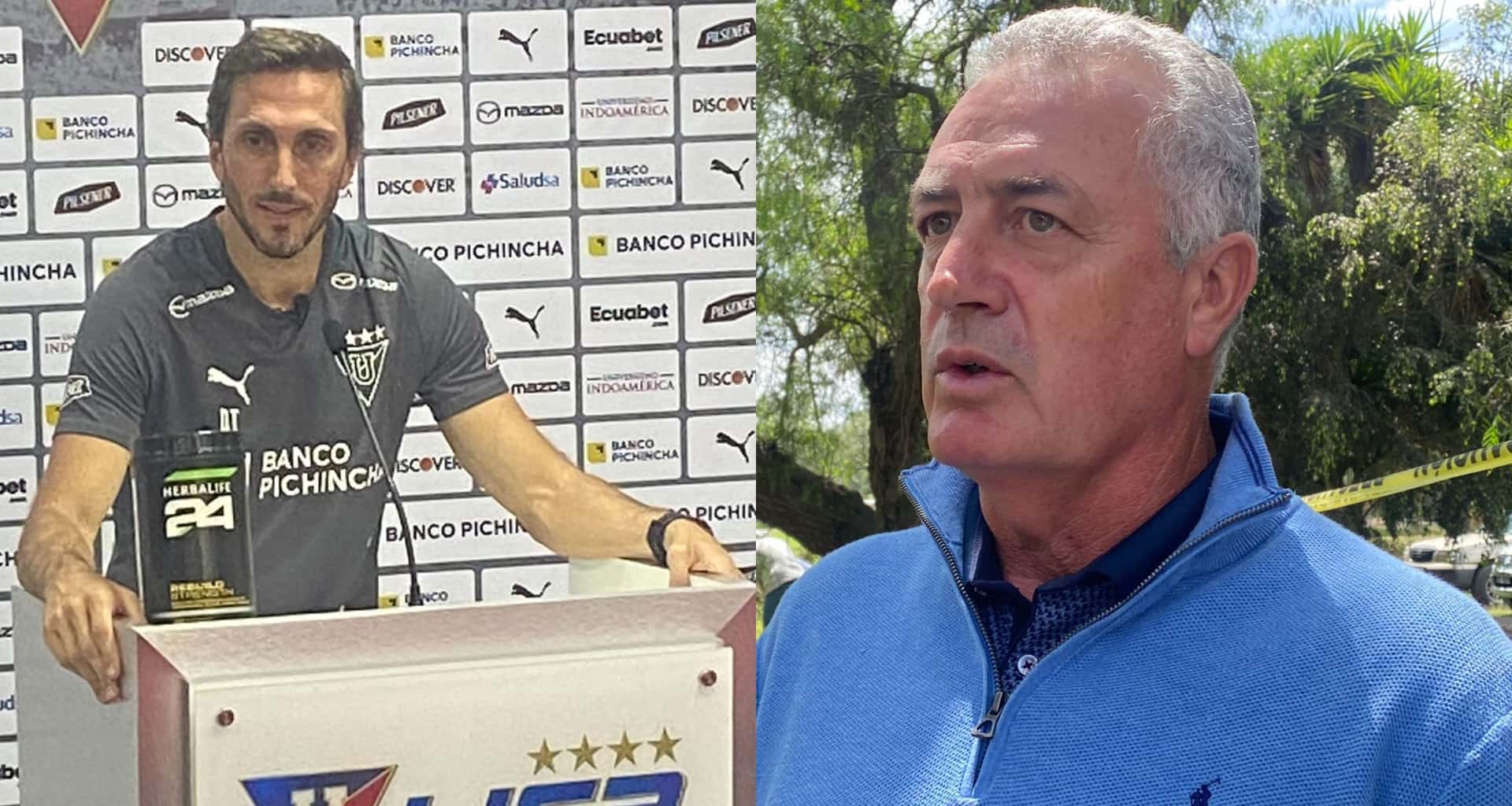 Gustavo Alfaro estuvo en el CAR de Pomasqui mirando el entrenamiento al mando de Luis Zubeldía y esto hizo