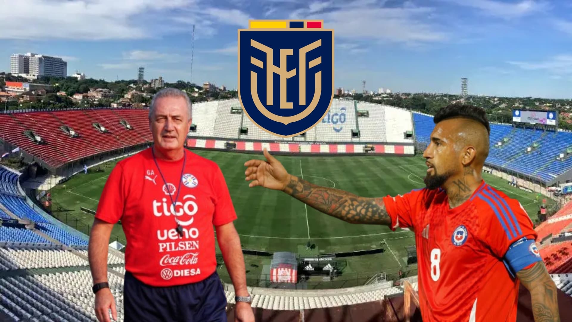 Gustavo Alfaro y Arturo Vidal / Foto de: El Futbolero Ecuador