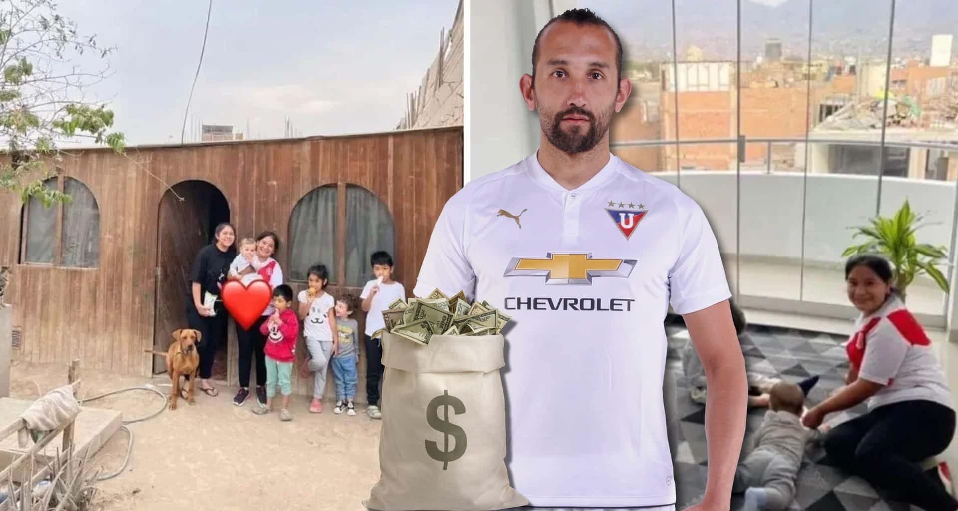 Hernán Barcos le cambió la vida a la persona que le ayudó en la casa por mucho tiempo, comprando una casa en varios miles de dólares