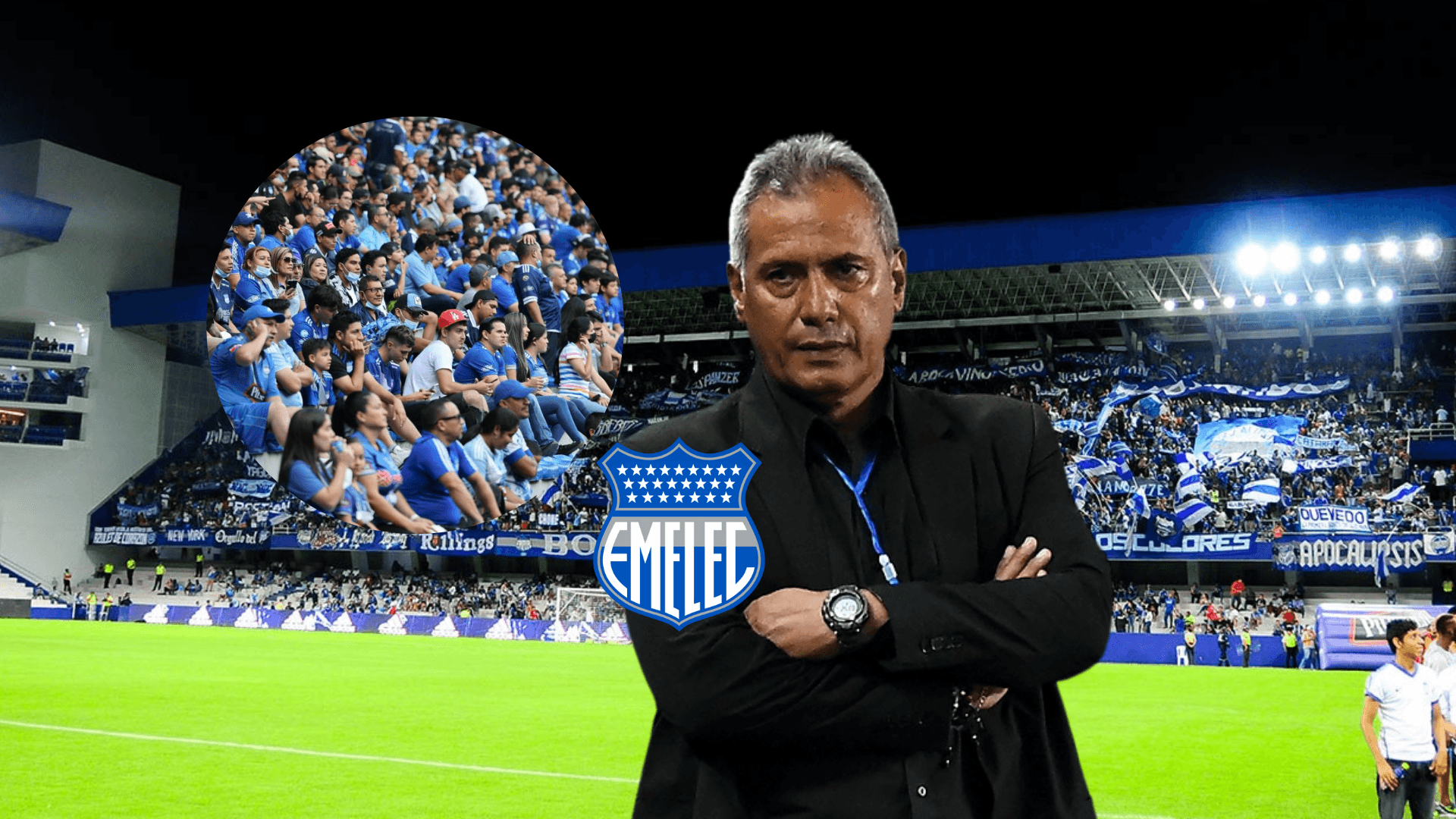 Hernán Torres atentos, hinchada de Emelec. Foto tomada de: Emelec