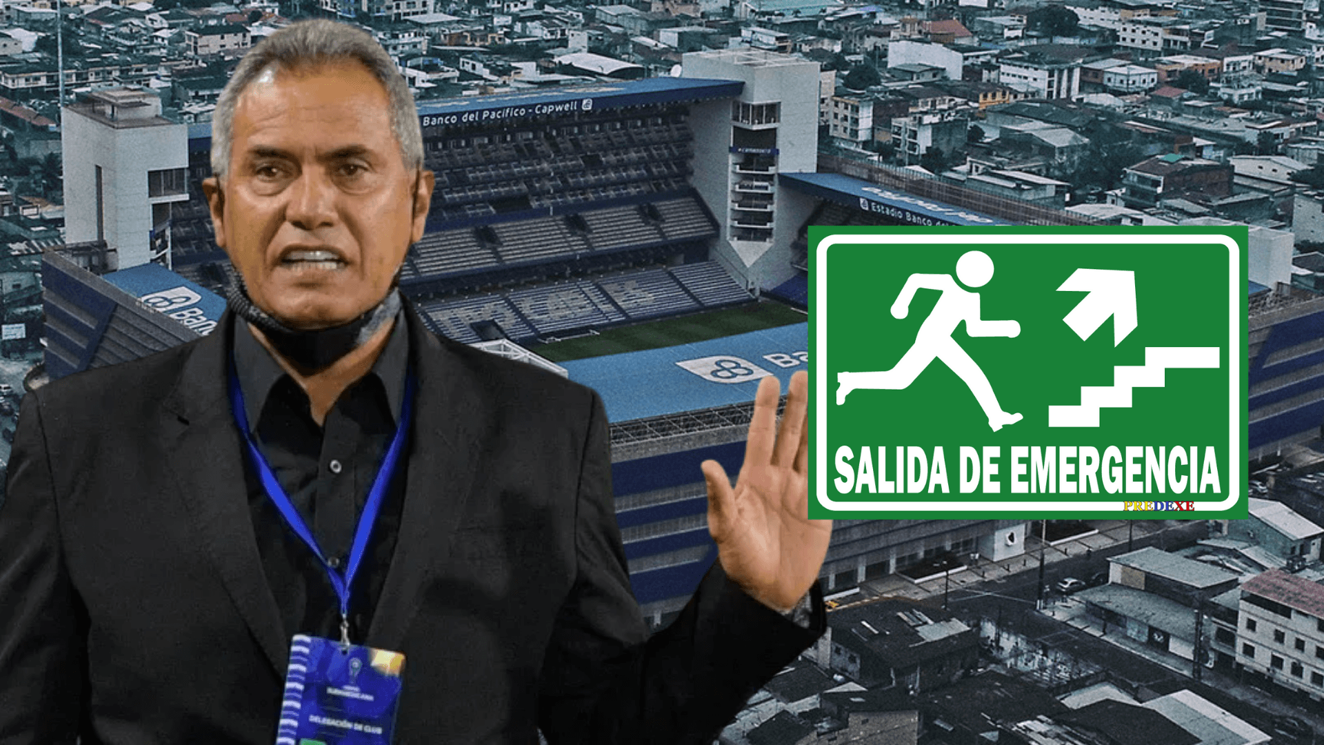 Hernán Torres en el Estadio Capwell (Foto tomada de: Wikipedia/AFP/Extintor)
